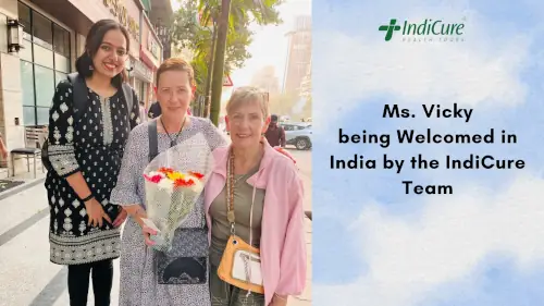 Ms. Vicky's Arrival in India for Dental Care Ms. Vicky's Arrival in India for Dental Care